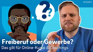 Freiberuflichkeit vs. Gewerbe: What online course creators & coaches need to know