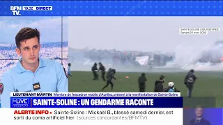 "Zone de guerre", "je me suis dit 'ils vont me tuer'": ce gendarme présent à Sainte-Soline témoigne