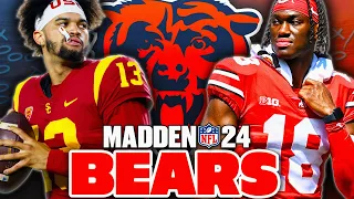 Bears Draft Caleb Williams & Marvin Harrison Jr! | Madden 24 Realistic Rebuild