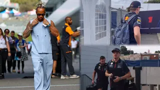 Lewis Hamilton & Max Verstappen with a Louis Vuitton bag arrive on race day | BTS #JapaneseGP