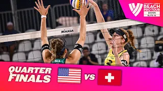 Hughes/Cheng vs. Hüberli/Brunner - Quarter Finals Highlights Doha 2024 #BeachProTour