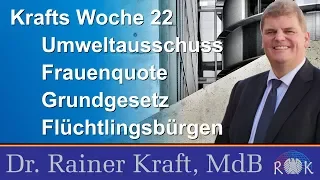 Krafts Woche 22 - Bericht aus dem Bundestag