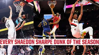 Every Shaedon Sharpe Dunk of the 2022-2023 NBA Season 🔥 | Portland Trail Blazers