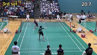 Axel Toh (RI) v Wong Zee Hern (ACSI), match point. #badminton