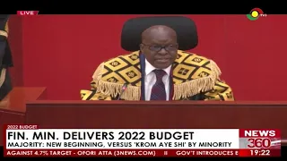 Minister of Finance, Ken Ofori-Atta delivers 2022 Budget