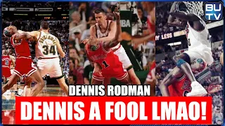 Kobe Fan Reacts to DENNIS RODMAN HEATED MOMENTS 1996 NBA FINALS  |【日本語字幕】