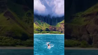 Hawaii #travel #relax #shorts #relaxationmusic #oceanwaves#beautifulplaces#ocean#seawaves #mountains