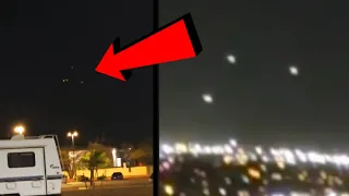 UFOs over Texas city! Triangular UFO over a house! UFO leaving the moon