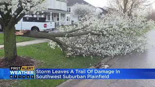 Severe storms leave trail of damage across Chicago area