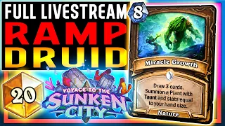 ⭐ Ramp Druid! NoHandsGamer Legend Twitch Stream VODs - Voyage to the Sunken City - Hearthstone