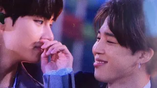 Vmin staring at each other with so much love