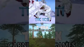 The Yeti vs T-rex Carnivores games