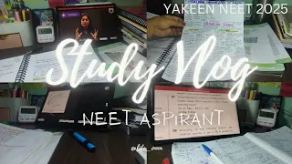 Study Vlog ✍️🌱||NEET Aspirant|Yakeen NEET 2025|#viral  #physicswallah #studygram #fypシ #trending