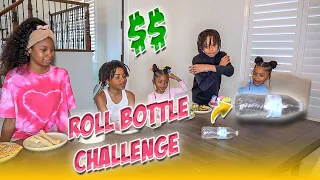 ROLL THE BOTTLE CHALLENGE: Funny Family Challenge