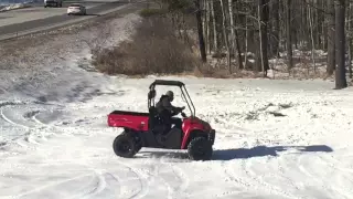 Linhai Big Horn 400 4X4 UTV on ice and snow