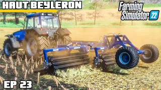 LARGE SCALE FIELD MULCHING!  | Farming Simulator 22 - Haut-Beyleron | Episode 23