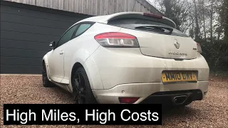 How much does it cost to run my high mileage, daily, Megane RS250?