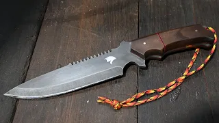 Knife making. Custom made tactical knife. #knife #knifemaking #tactical #diy