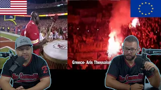 Americans React To American Football vs European Football Fans - Who is BETTER?