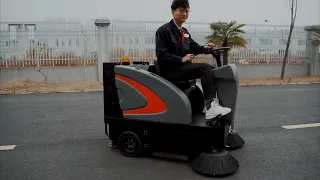 Anrunto-1350 Floor Sweeper Oem Automatic Road Sweeper Customized Industrial