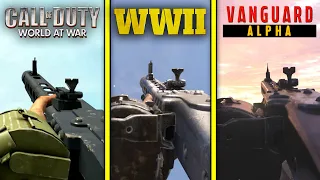 Call of Duty WORLD AT WAR vs WW2 vs VANGUARD 2021 (alpha) — Weapons Comparison