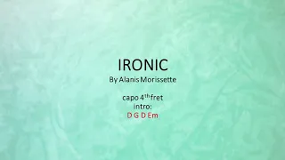 Ironic by Alanis Morissette - Easy acoustic chords and lyrics