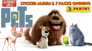 Secret Life Of Pets Panini Album And 7 Sticker Packs Opening