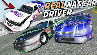 I Raced & Crashed a REAL NASCAR Driver (Ryan Vargas) In BeamNG Multiplayer! - BeamMP