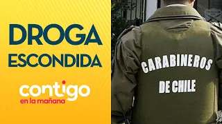 BOLSA CAYÓ DESDE TECHO: Encontraron droga en baño de Comisaría de Carabineros - Contigo en la Mañana