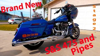 S&S 475 cam, Bassani road rage 2 into 1 pipes on my 2017 Road glide with tune first impressions