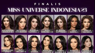 LENGKAP SYUDAH..Inilah Pesona 30 Kontestan Miss Universe Indonesia 2023