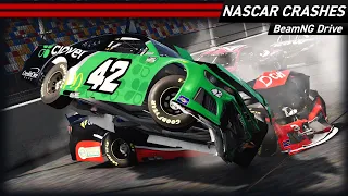 NASCAR Crashes 28 | BeamNG Drive