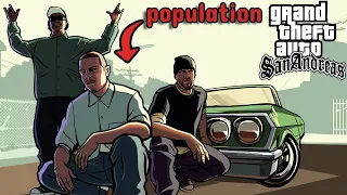 The population of GTA San Andreas