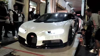 Midnight delivery of a $2.5 MILLION Arab Bugatti Chiron in London