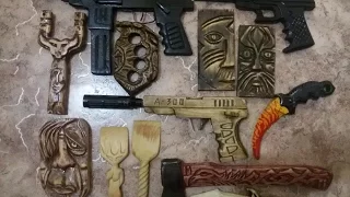 Резьба по дереву Деревянные поделки своими руками  Wood Carving DIY