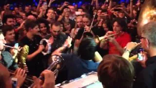 Jamie Cullum jams in the crowd at Camden Roundhouse