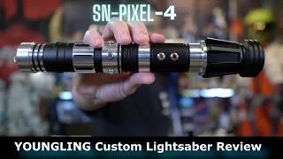 Star Wars Youngling SN-PIXEL V4 Custom Lightsaber Review ( CCSabers, TXQ )