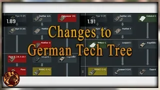 WT || 1.91 Dev Blog: Changes To German Tech Tree [Facepalm]