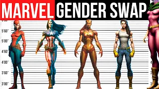 MARVEL Characters Gender Swap | Spider-Man, Iron-Man, Captain America