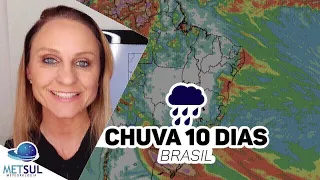 08/06/2020 - Previsão do tempo Brasil - Chuva 10 dias | METSUL