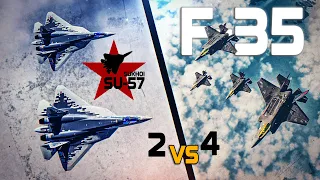 5th Generation Clash | F-35 Lightning II Vs Su-57 | Digital Combat Simulator | DCS |