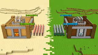 Minecraft Villager Base vs Pillager Base