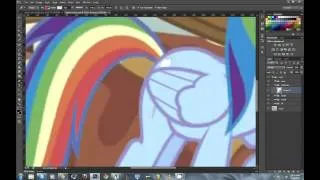 Rainbow Dash Vector Timelapse - Photoshop