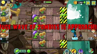 День 24 МИР ПИРАТОВ   НОВЫЕ ЗОМБИ ⭐ Plants vs Zombies 2 Растения против Зомби 2 Прохождение