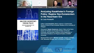 Book Launch: Analysing Kazakhstan's Foreign Policy: Regime Neo-Eurasianism in the Nazarbaev Era