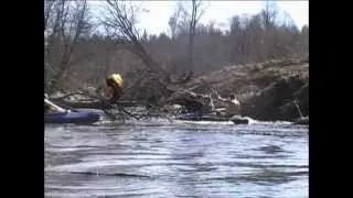 Половодье 2012 спуск на байдарках по реке Реня