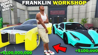 GTA 5 : Franklin Open A New Workshop With Luxury Concept Cars in GTA 5 ! (GTA 5 Mods)