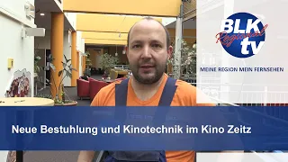 Neue Bestuhlung und Kinotechnik im Kino Zeitz