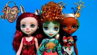 Ever After High Dragon Games Forest Pixies Deerla Harelow & Featherly Dolls