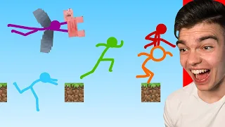 Reaguje na NAJLEPSZĄ ANIMACJĘ STICK PARKOUR Z MINECRAFTA na świecie